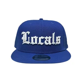 808ALLDAY Blue Locals New Era 9Fifty Trucker Snapback