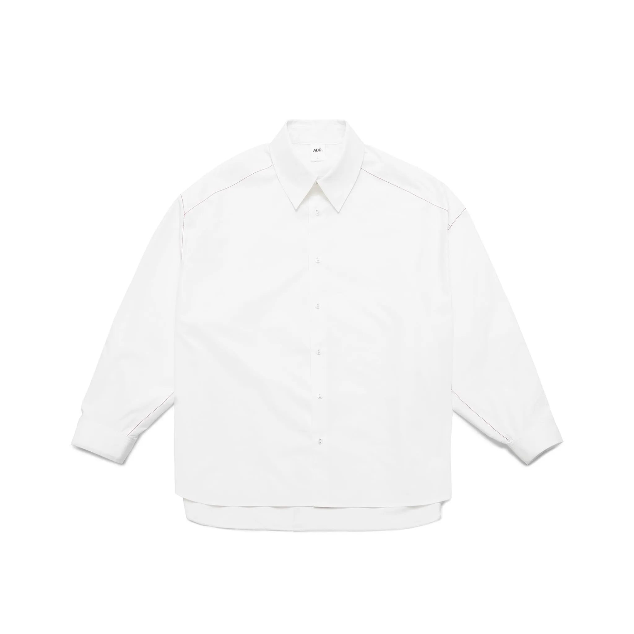 ADD Cutout Stitch Avantgarde Shirt White