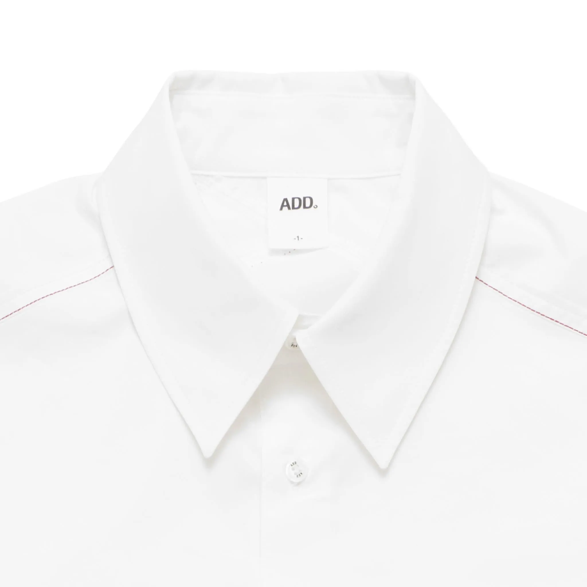 ADD Cutout Stitch Avantgarde Shirt White