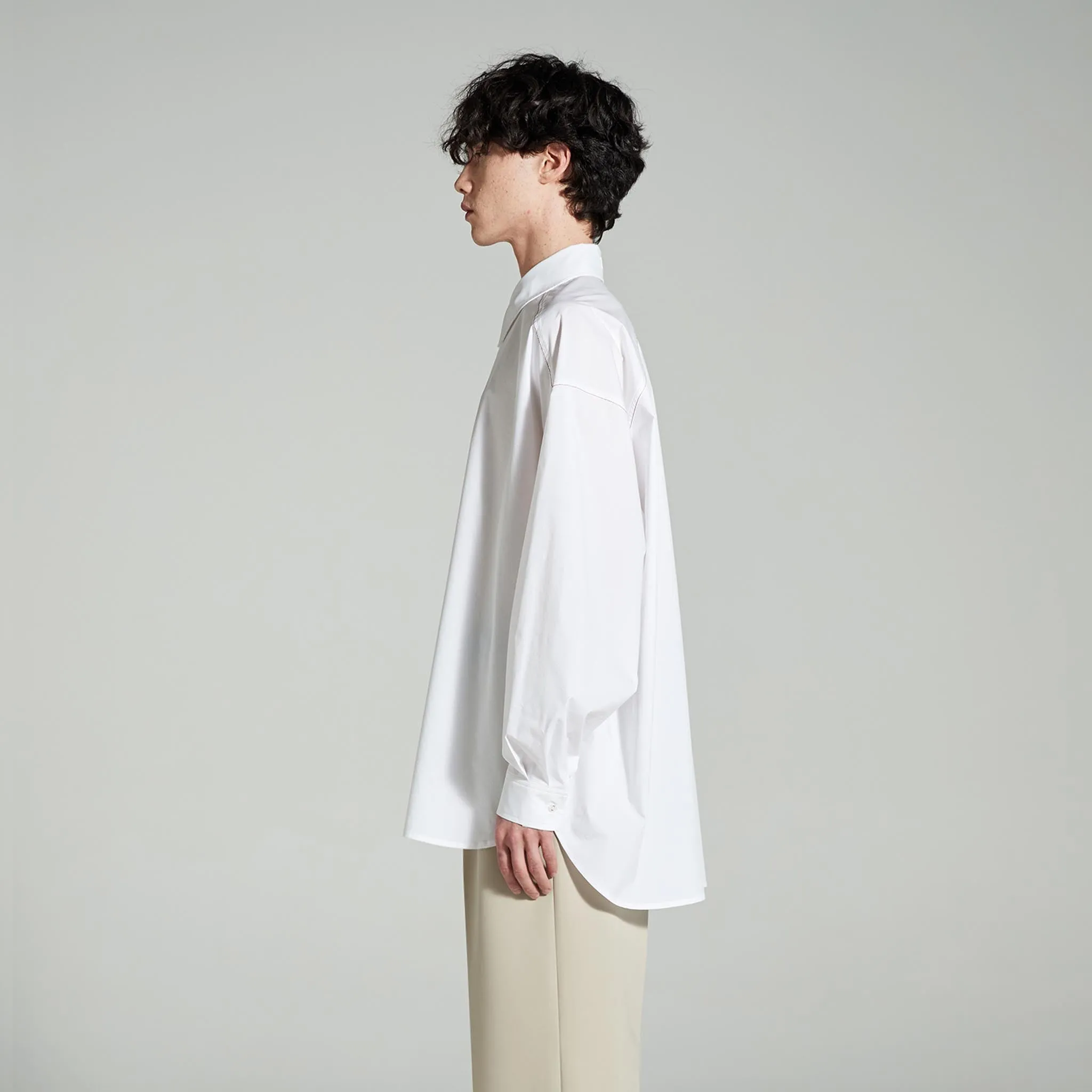 ADD Cutout Stitch Avantgarde Shirt White