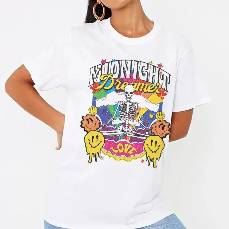 Aesthetic Oversized Magic Mushroom Short Sleeve T Shirt