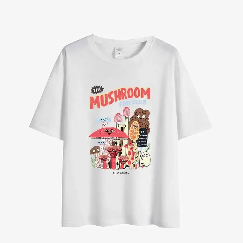 Aesthetic Oversized Magic Mushroom Short Sleeve T Shirt