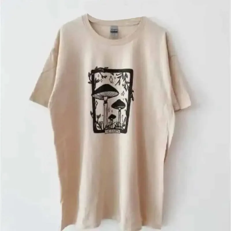 Aesthetic Oversized Magic Mushroom Short Sleeve T Shirt