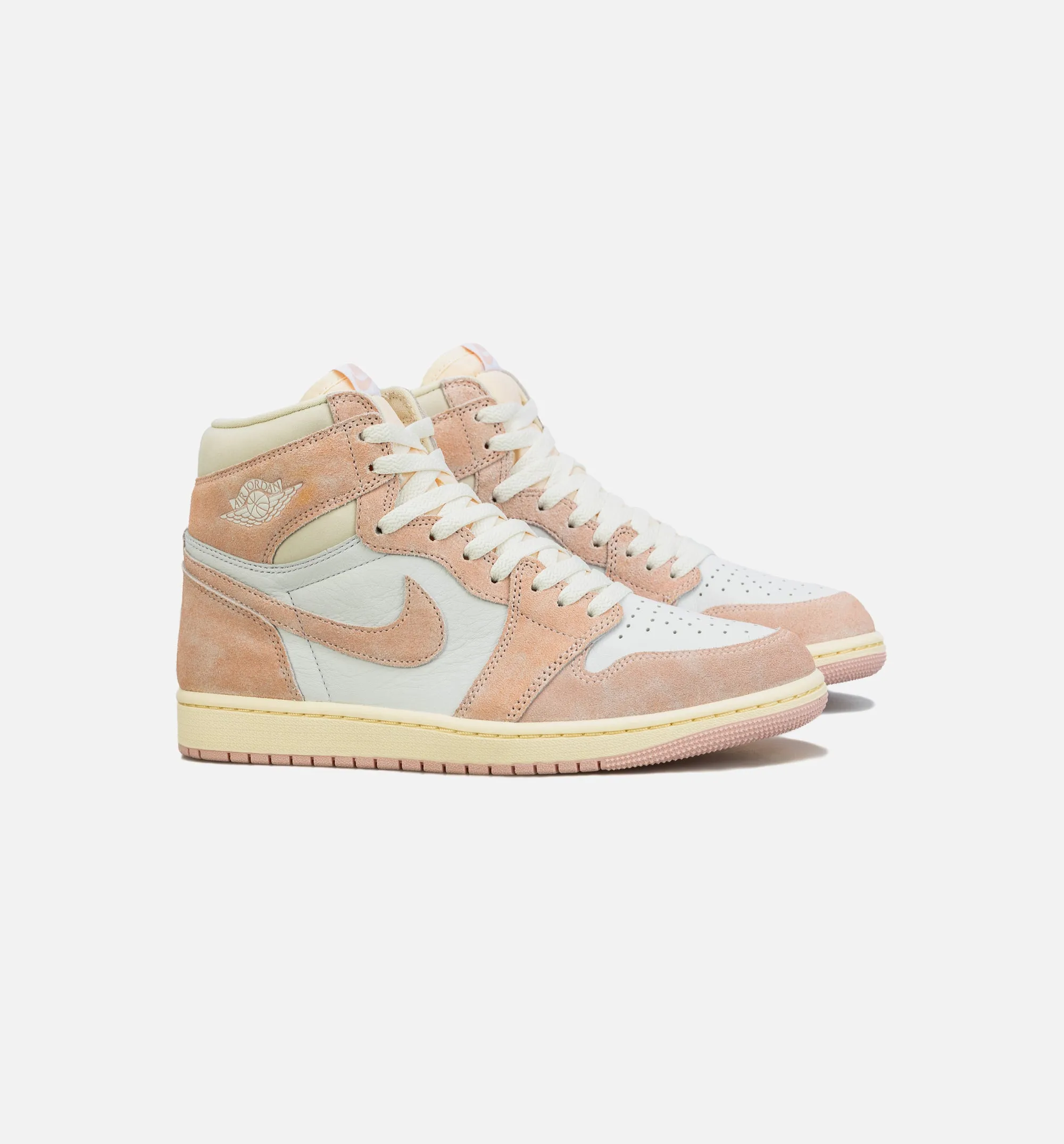 Air Jordan 1 Retro High OG Washed Pink Womens Lifestyle Shoe - White/Pink