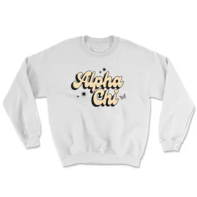 Alpha Chi Omega // Groovy Crewneck Sweatshirt