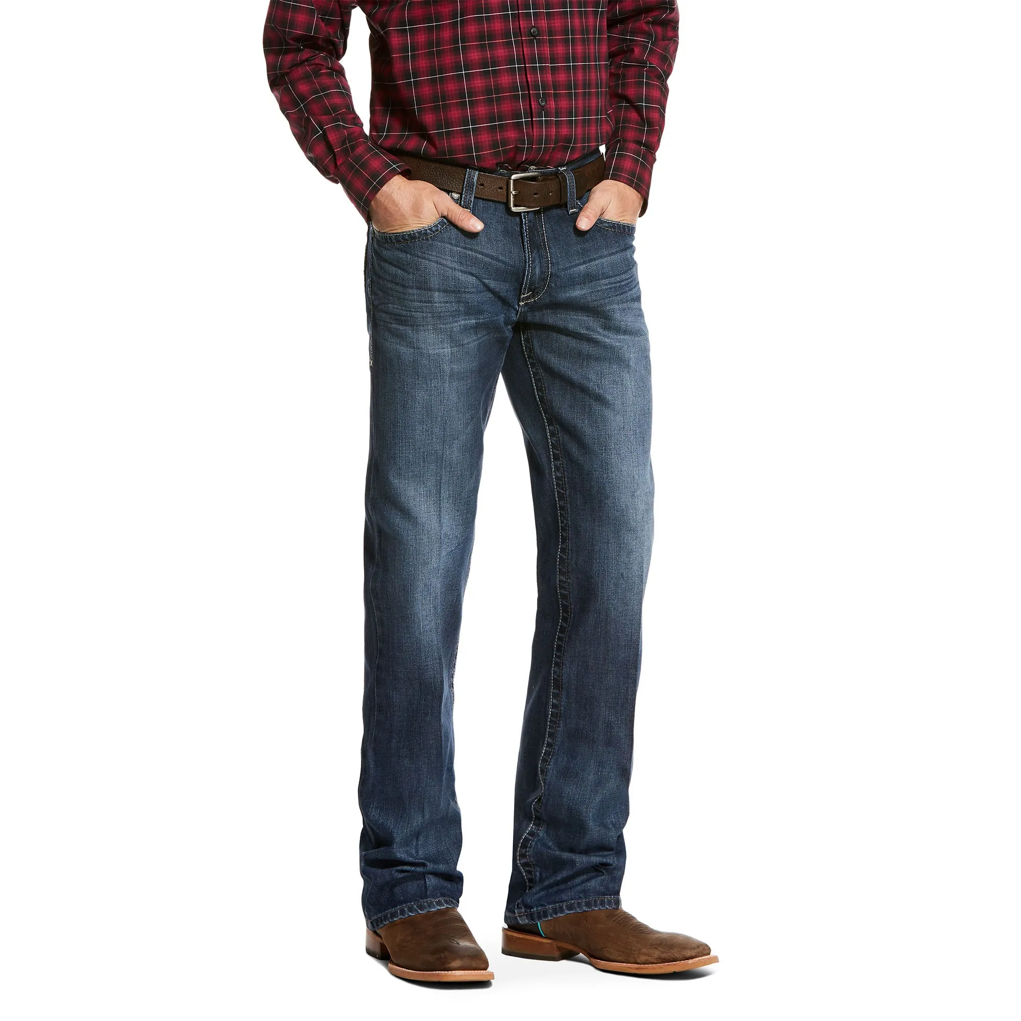 'Ariat' Men's M4 Swift Relaxed Fit - Medium Stonewash