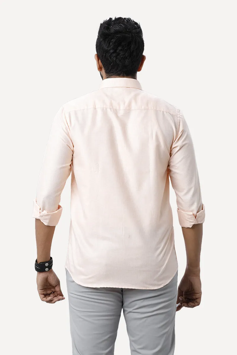 Armani - Pearl Peach Formal Shirts for Men | Ariser