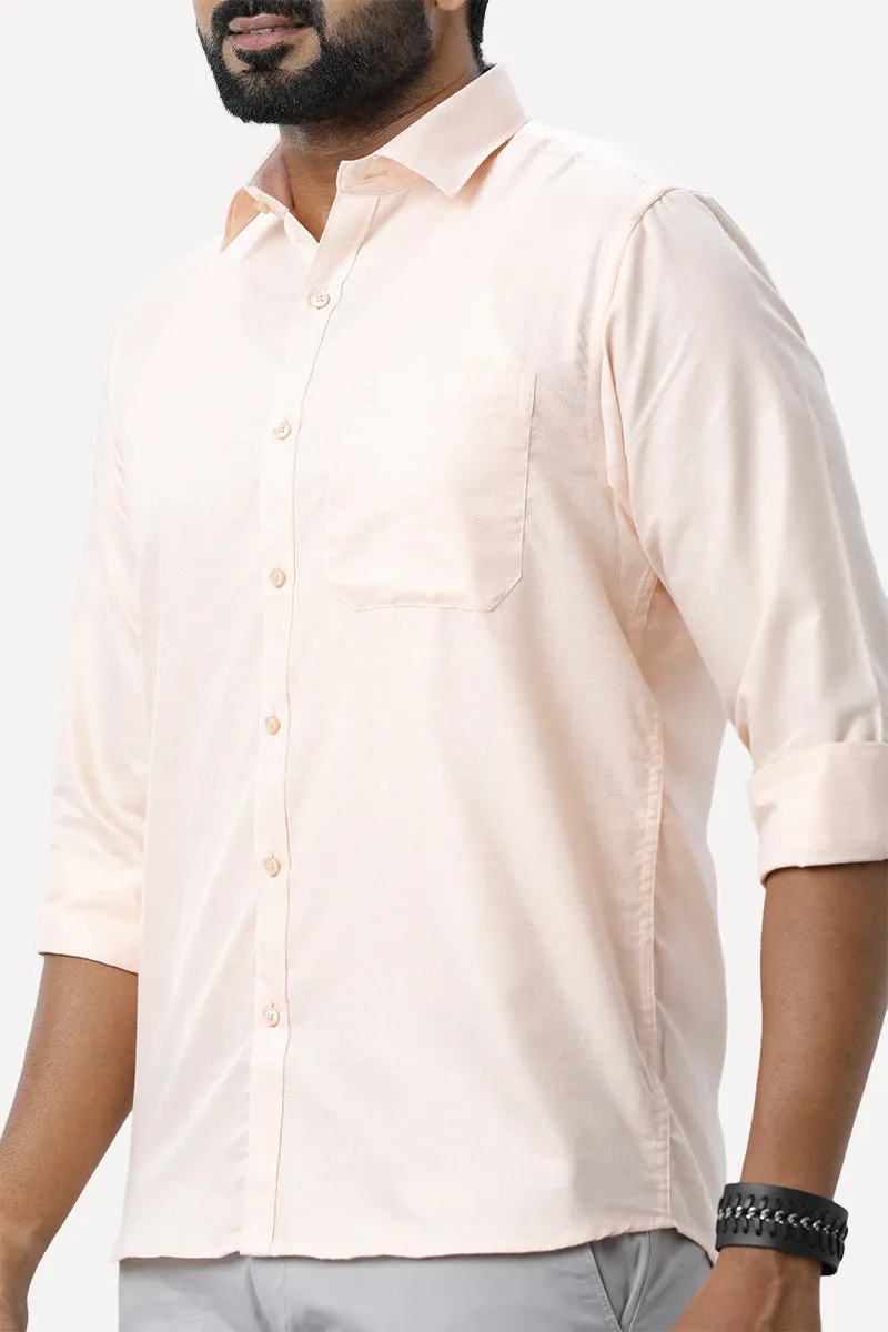 Armani - Pearl Peach Formal Shirts for Men | Ariser