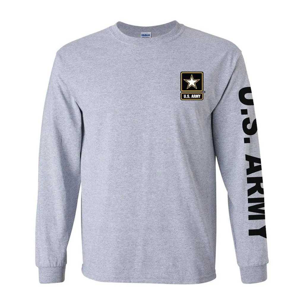 Army Sport Long Sleeve Grey Shirt