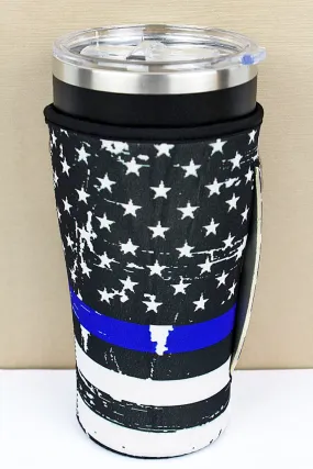 Back The Blue Tumbler Drink Sleeve