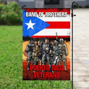 Band Of Brothers Puerto Rican Garden/Yard Flag