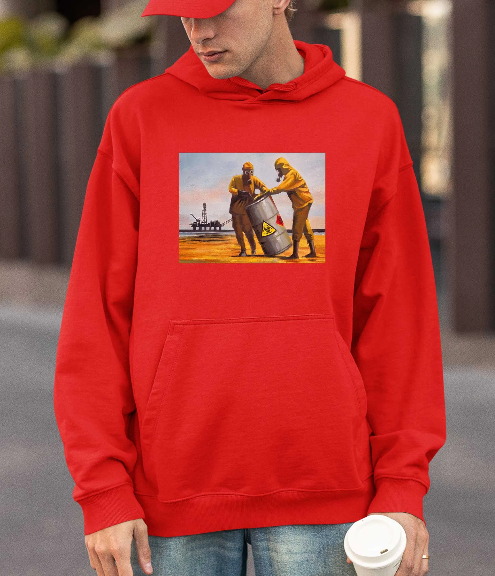 Banksy Hoodie - Beach Clean up