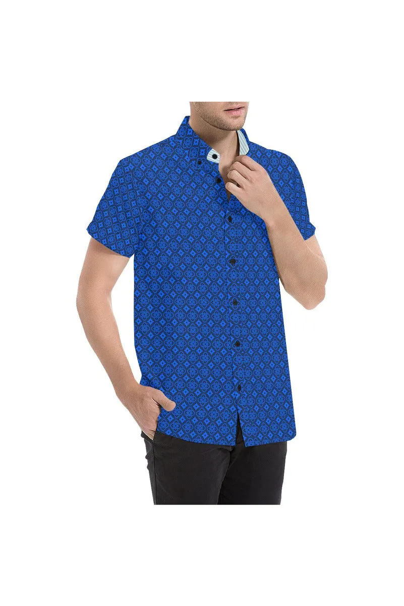 Blue Labyrinth Short Sleeve Shirt