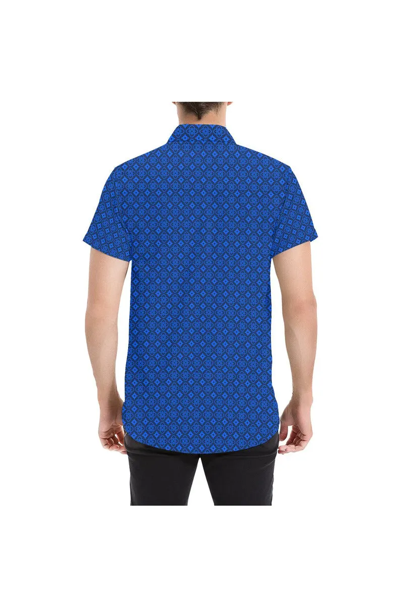 Blue Labyrinth Short Sleeve Shirt