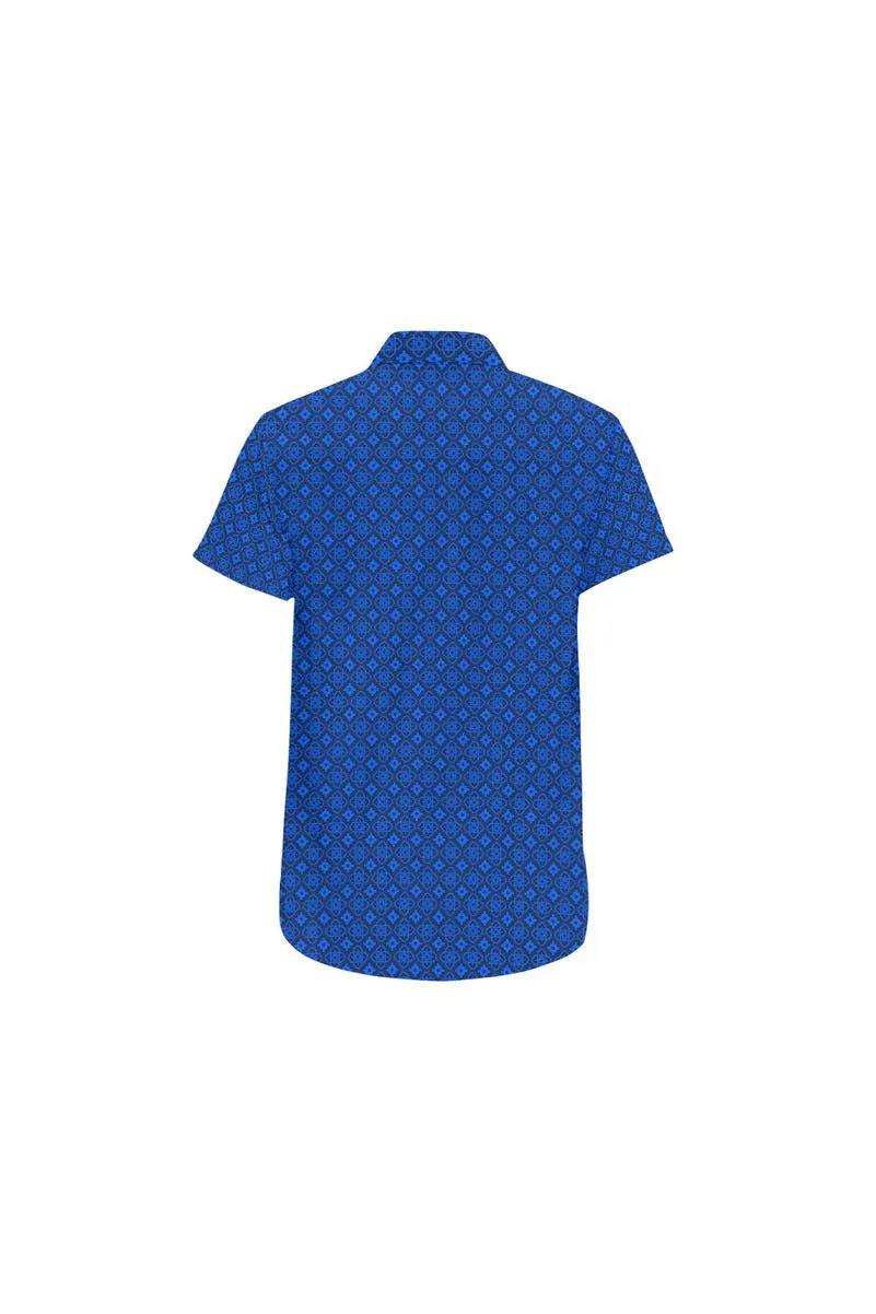 Blue Labyrinth Short Sleeve Shirt