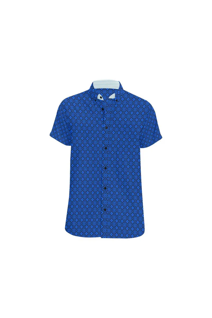 Blue Labyrinth Short Sleeve Shirt