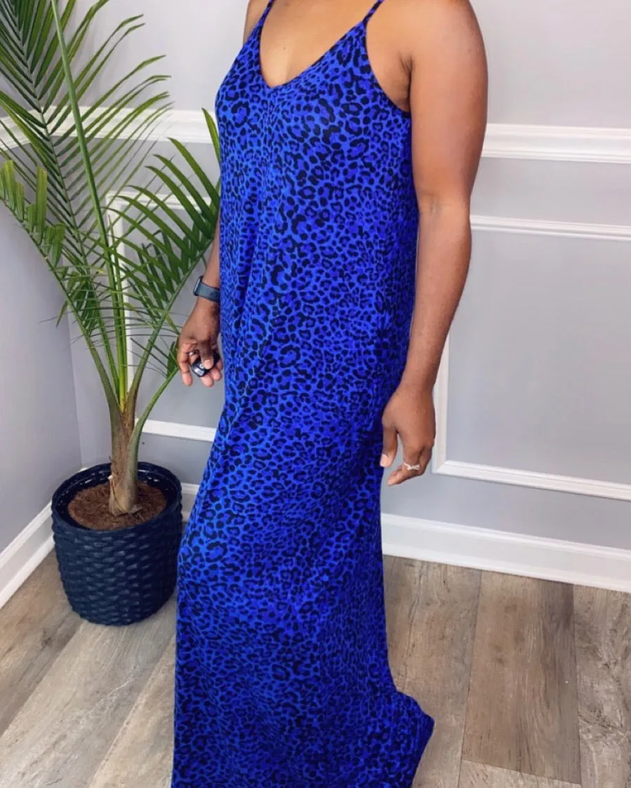 Blue leopard Maxi