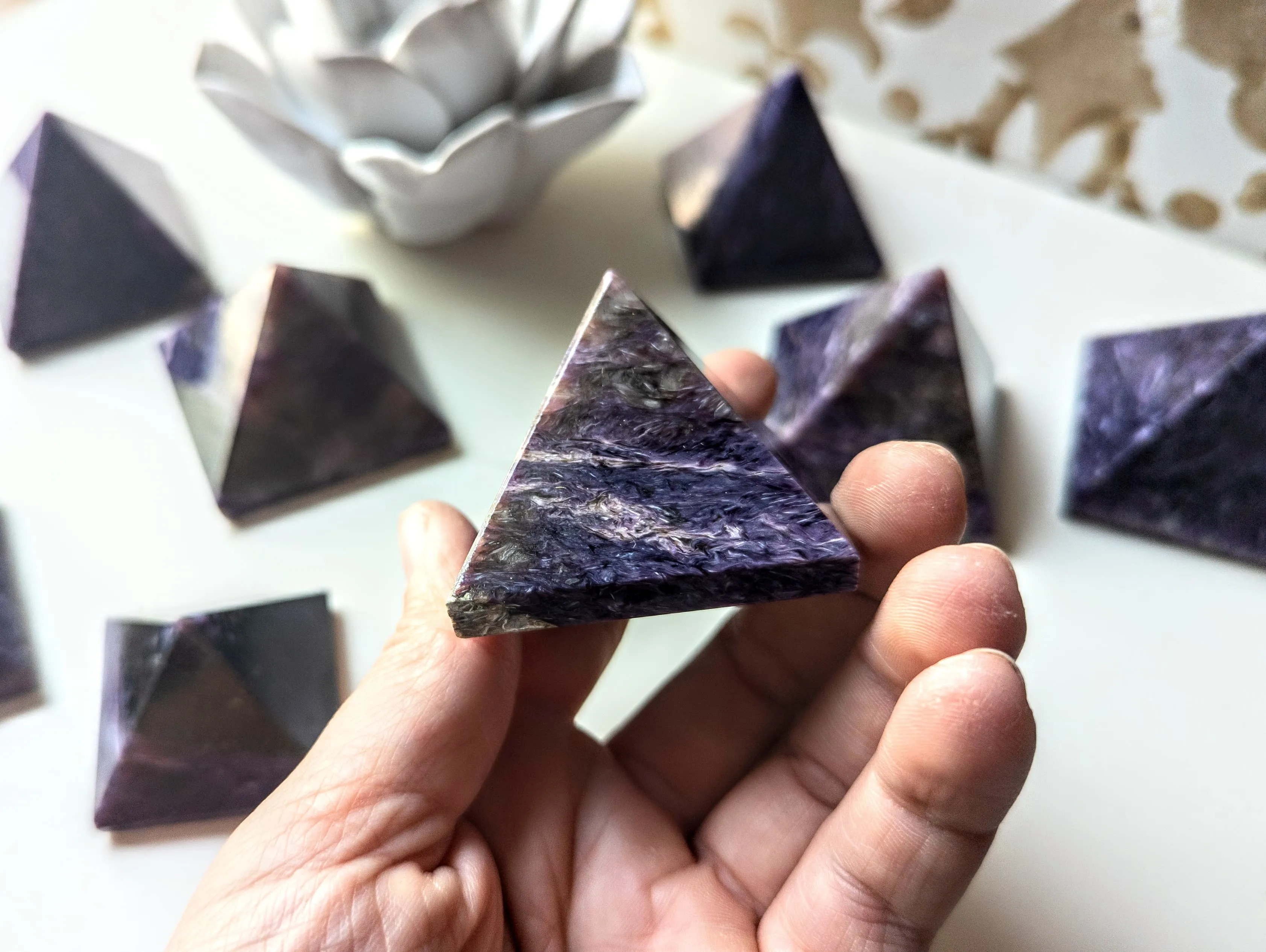 Charoite Pyramid