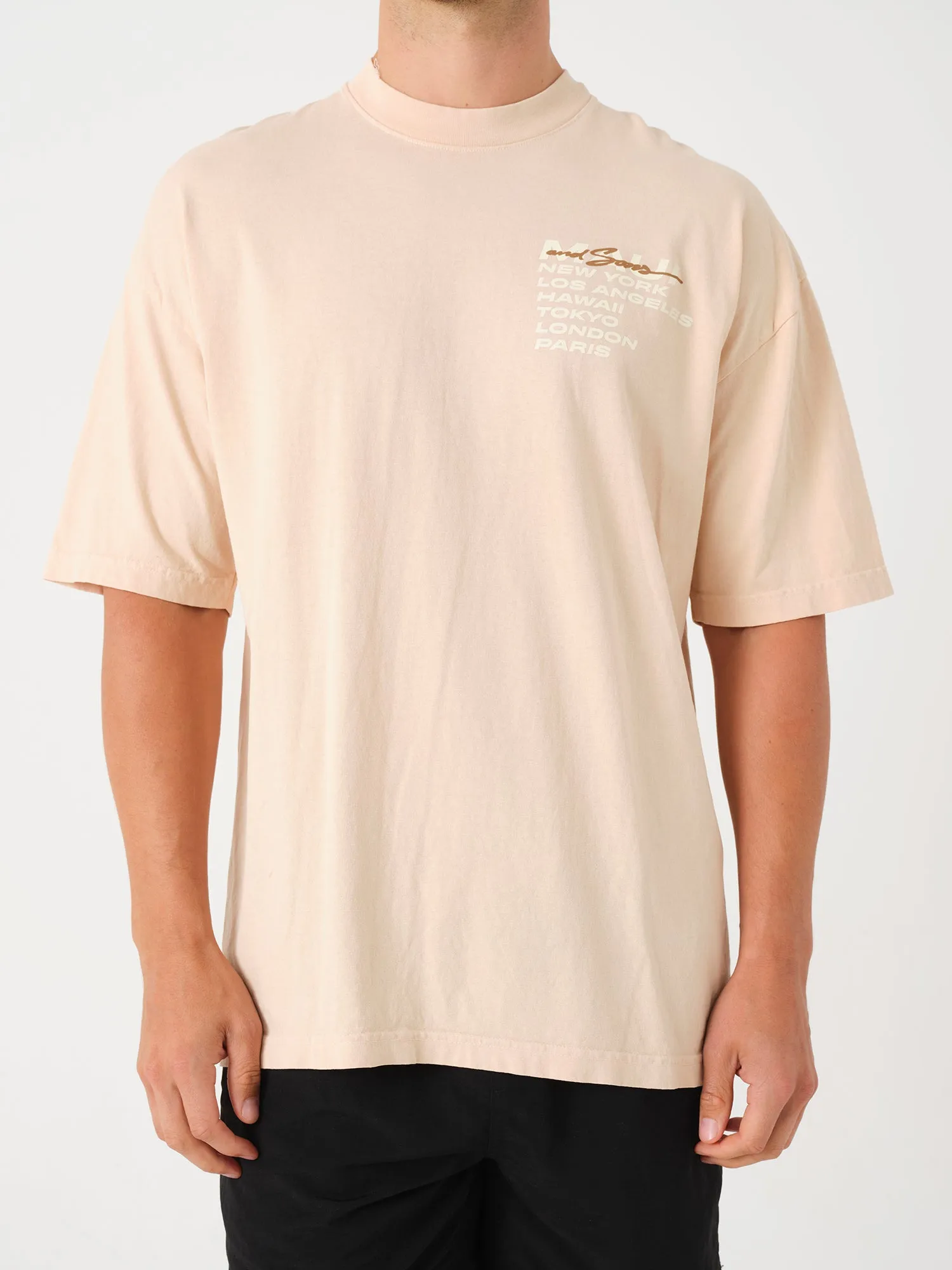 City Wave T-Shirt in Beige