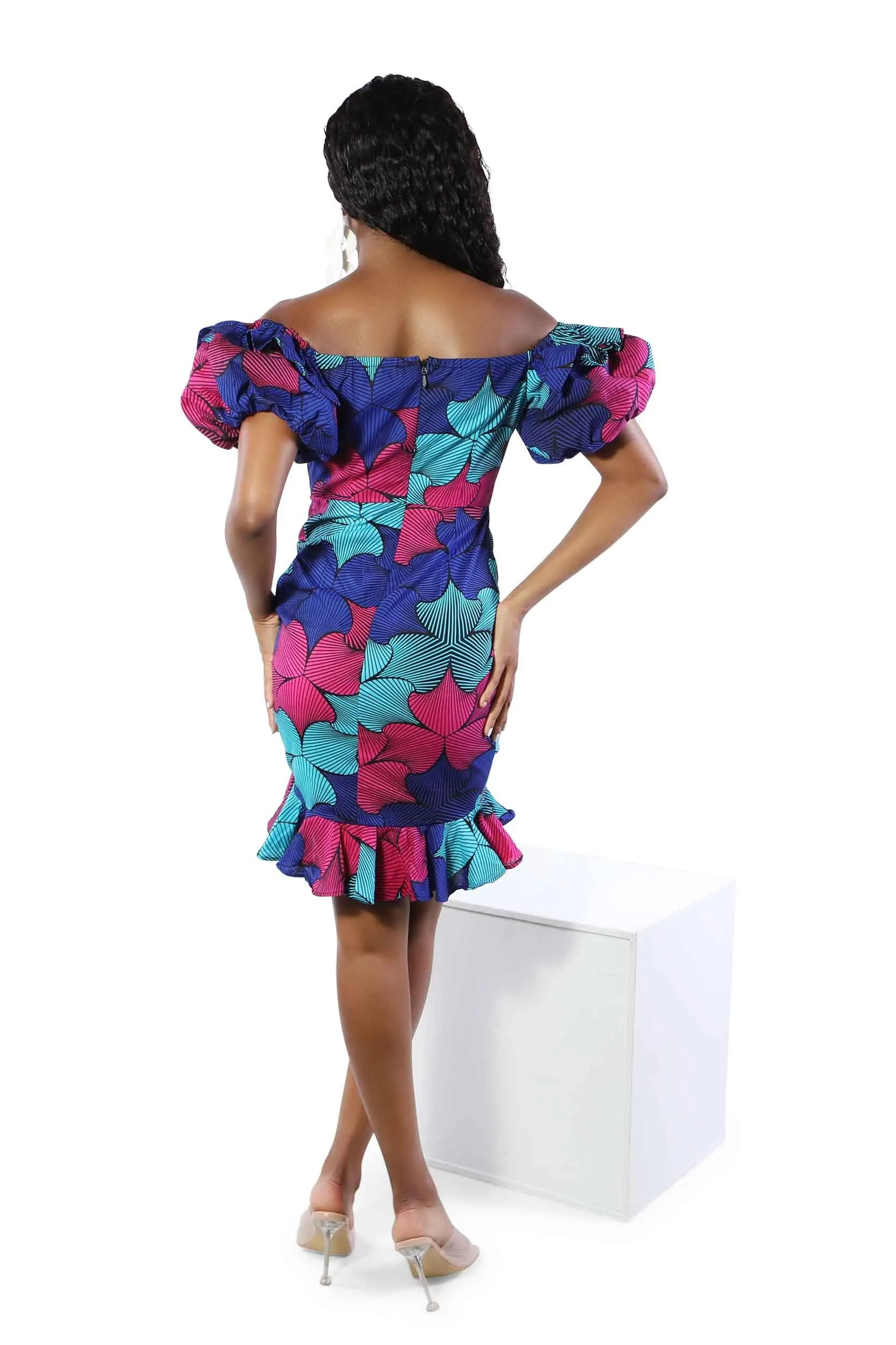 Clemence African Print Dress