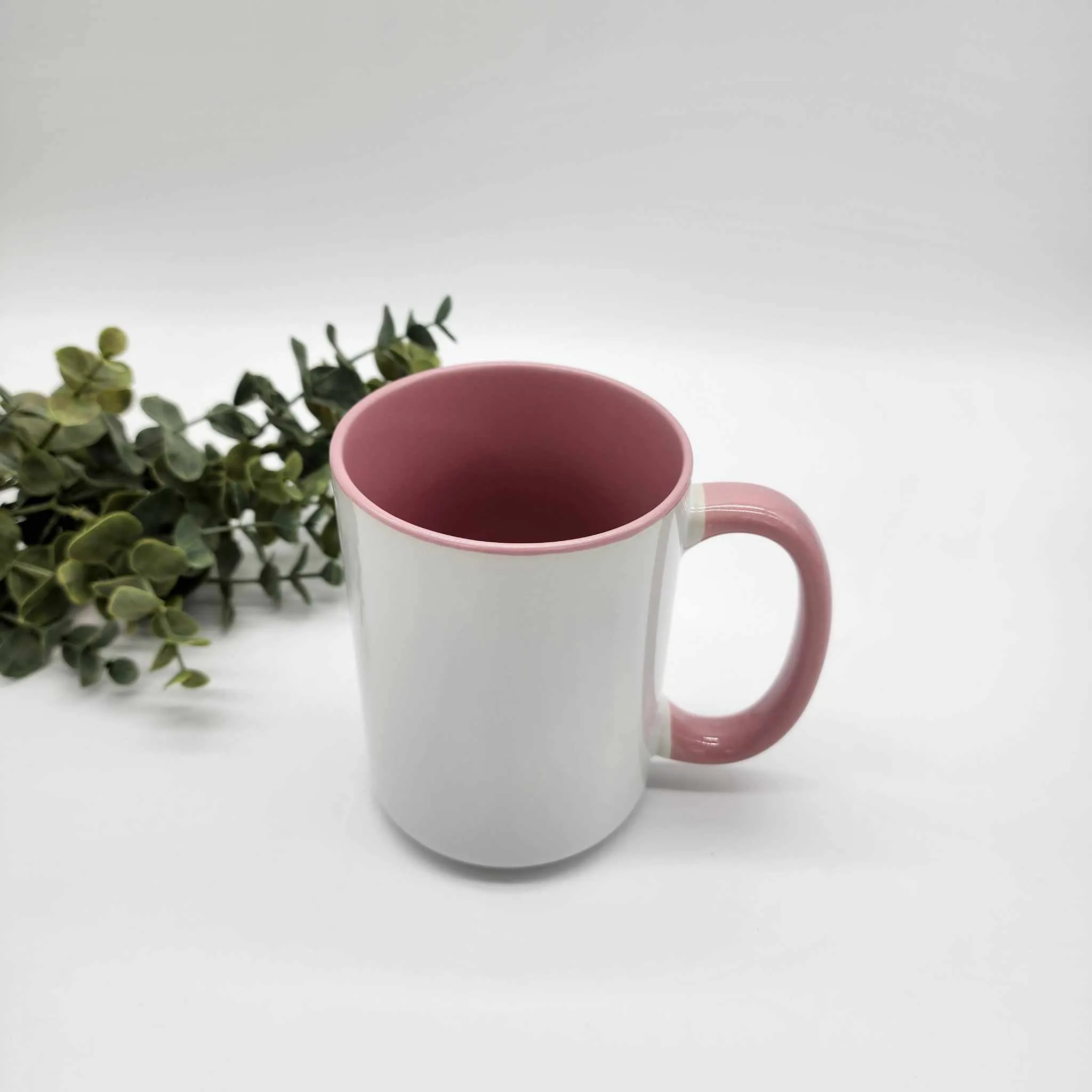 Coloured Inside/Handle 15oz Sublimation Mug - In Stock