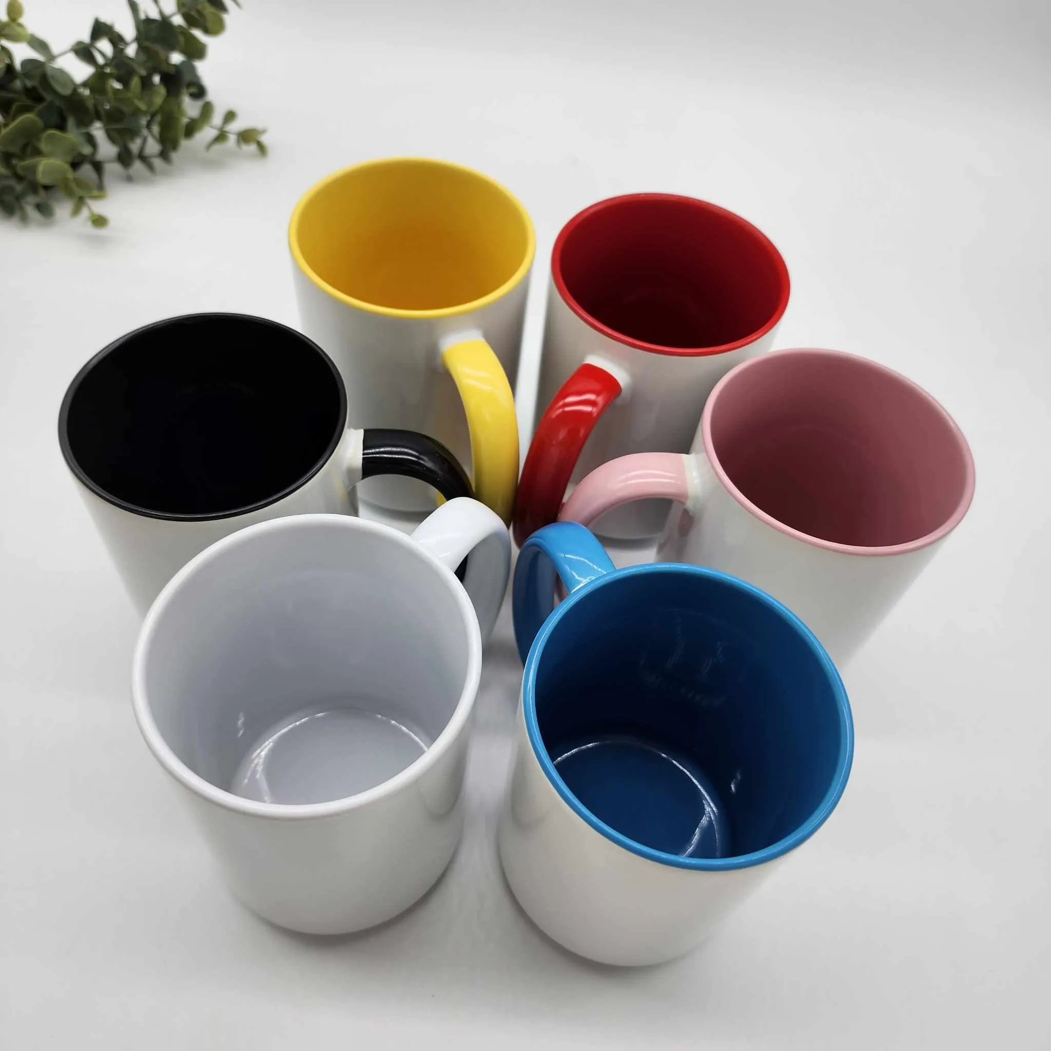 Coloured Inside/Handle 15oz Sublimation Mug - In Stock