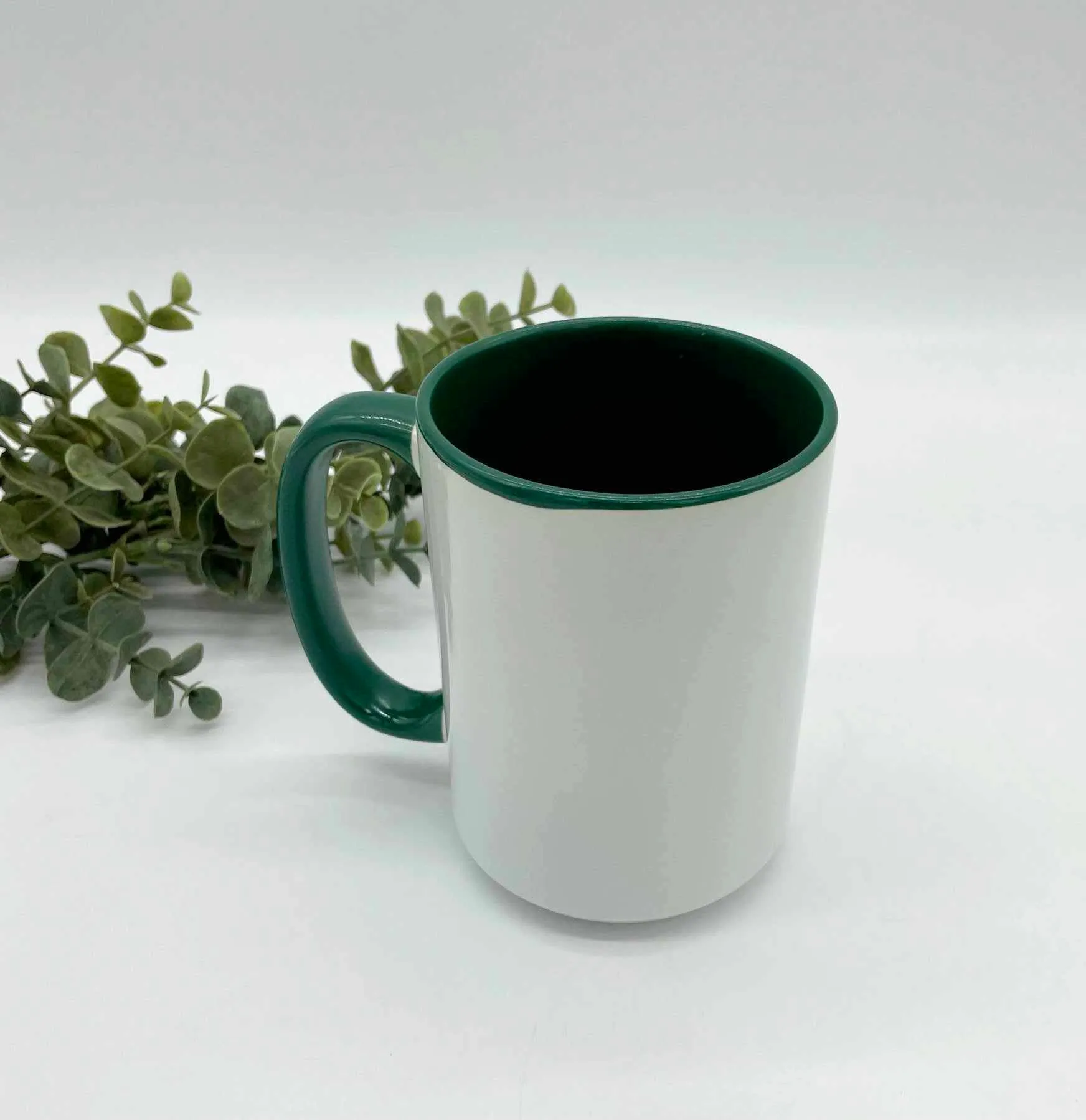 Coloured Inside/Handle 15oz Sublimation Mug - In Stock