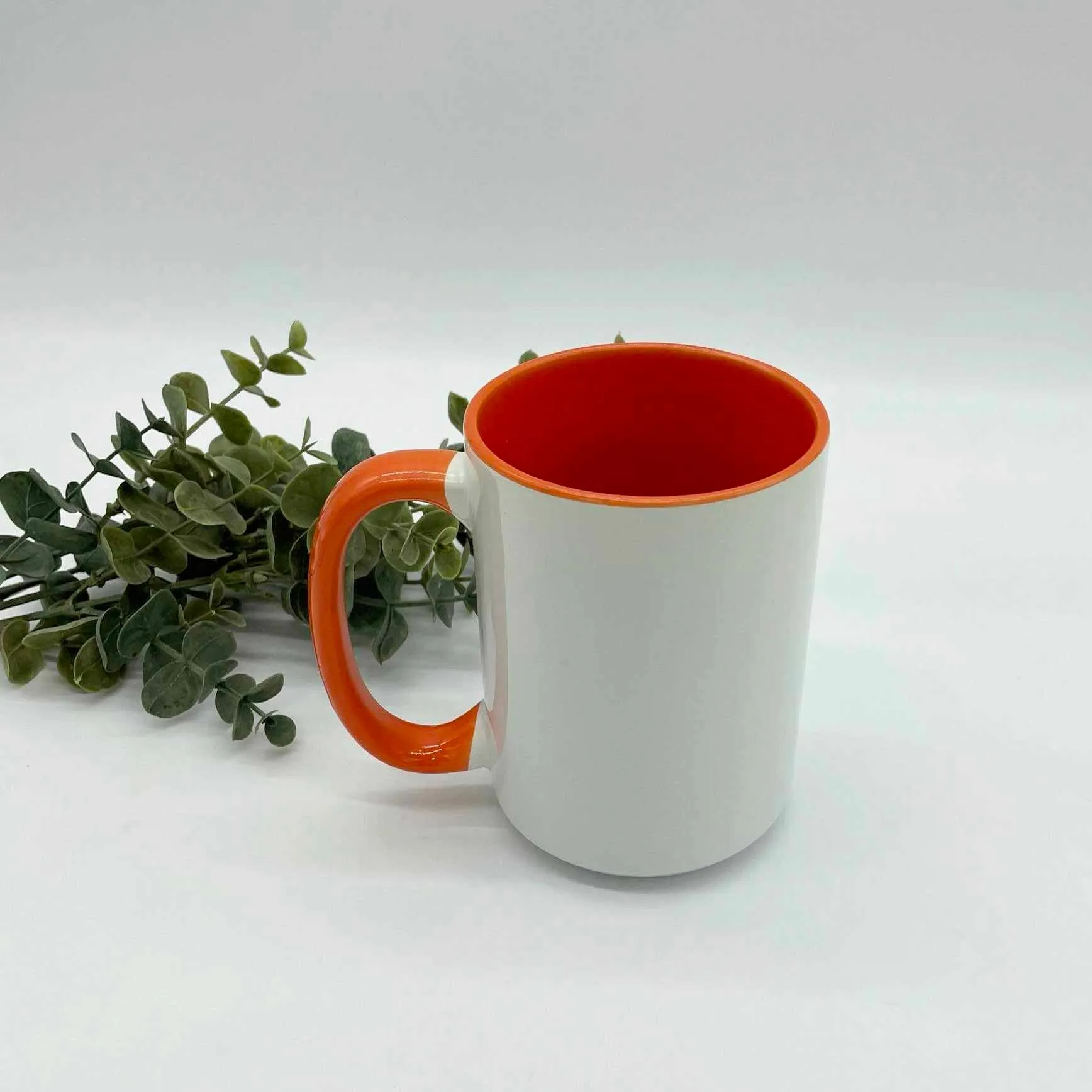 Coloured Inside/Handle 15oz Sublimation Mug - In Stock