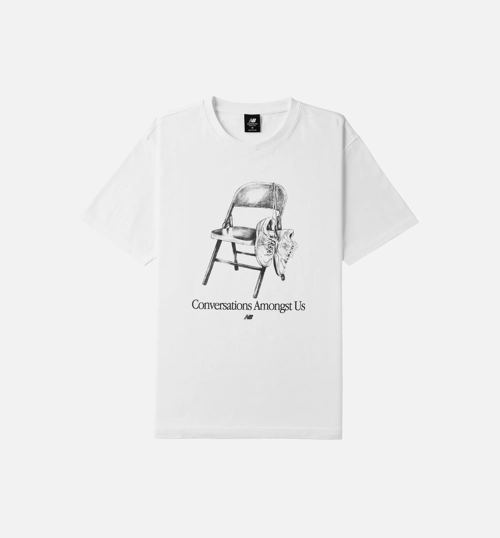 Conversations Amongst Us 550 Graphic Mens Short Sleeve Shirt - White