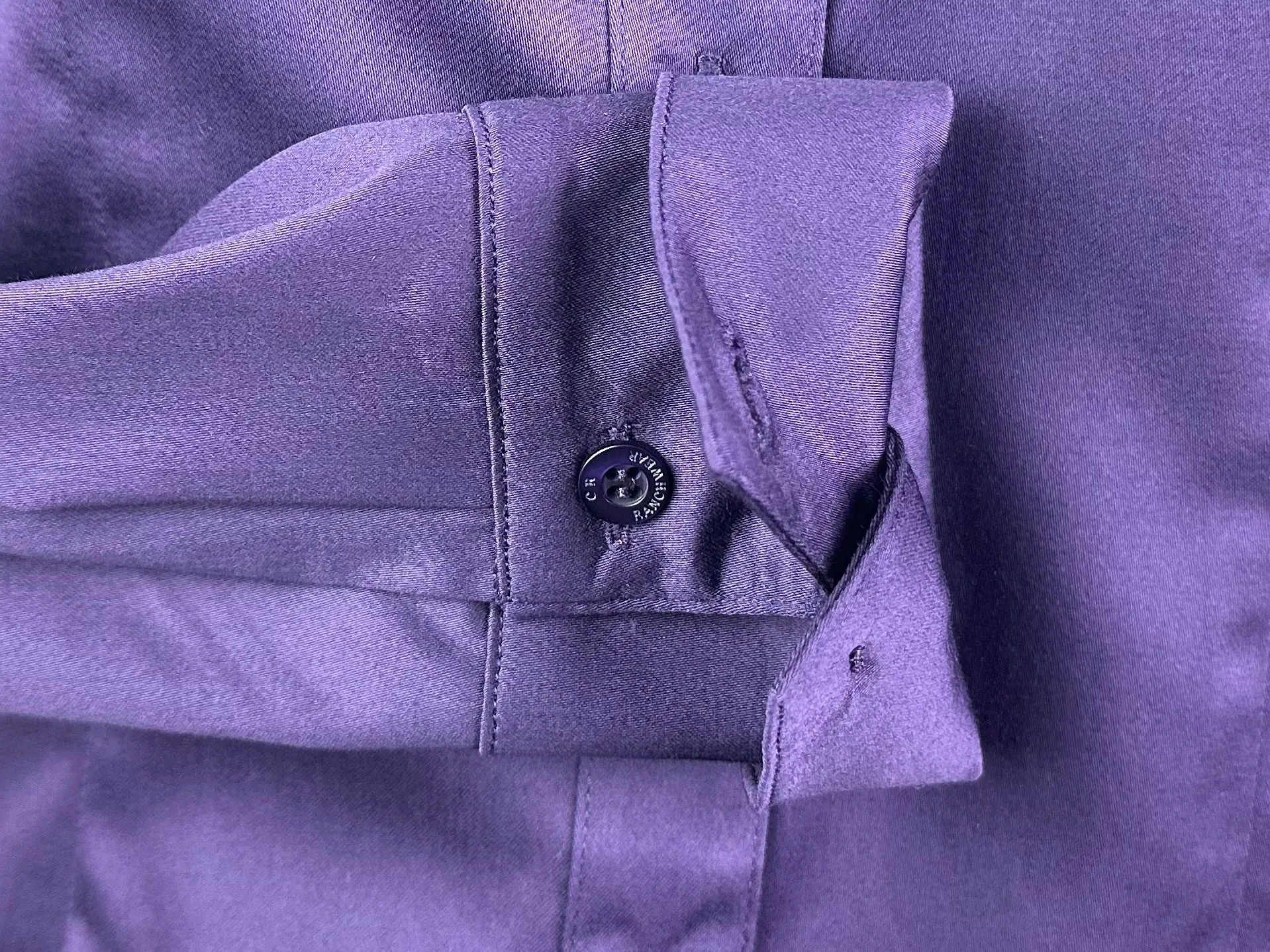 CR Western Pro Eggplant Stretch Cotton Sateen