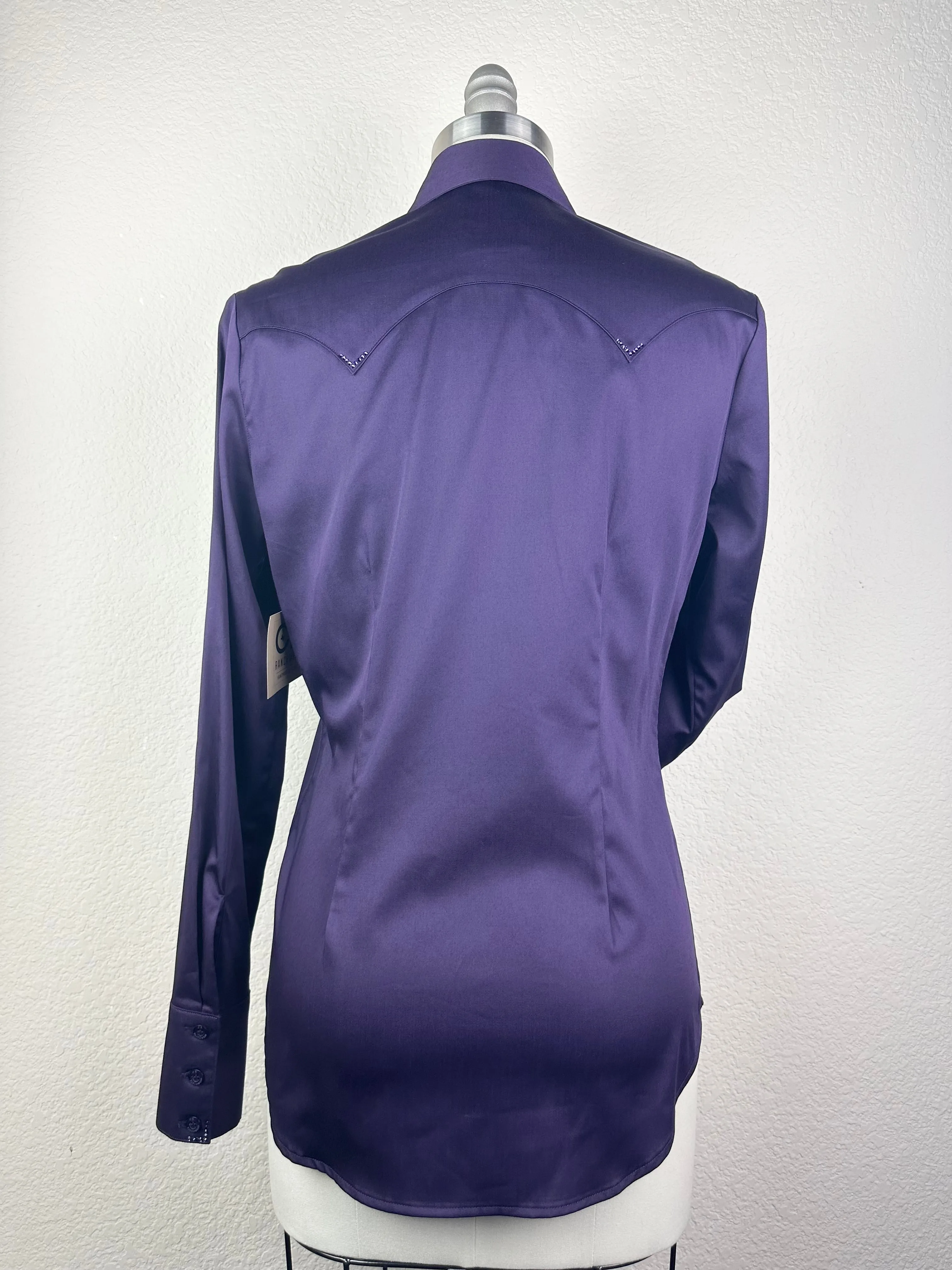 CR Western Pro Eggplant Stretch Cotton Sateen