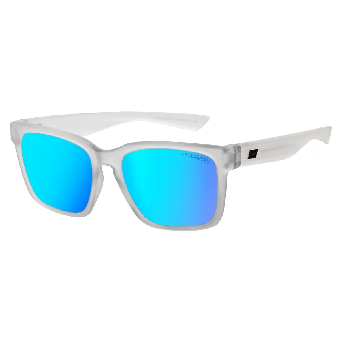 DD Goat - Satin Crystal/Grey,Ice Blue Mirror Polarised