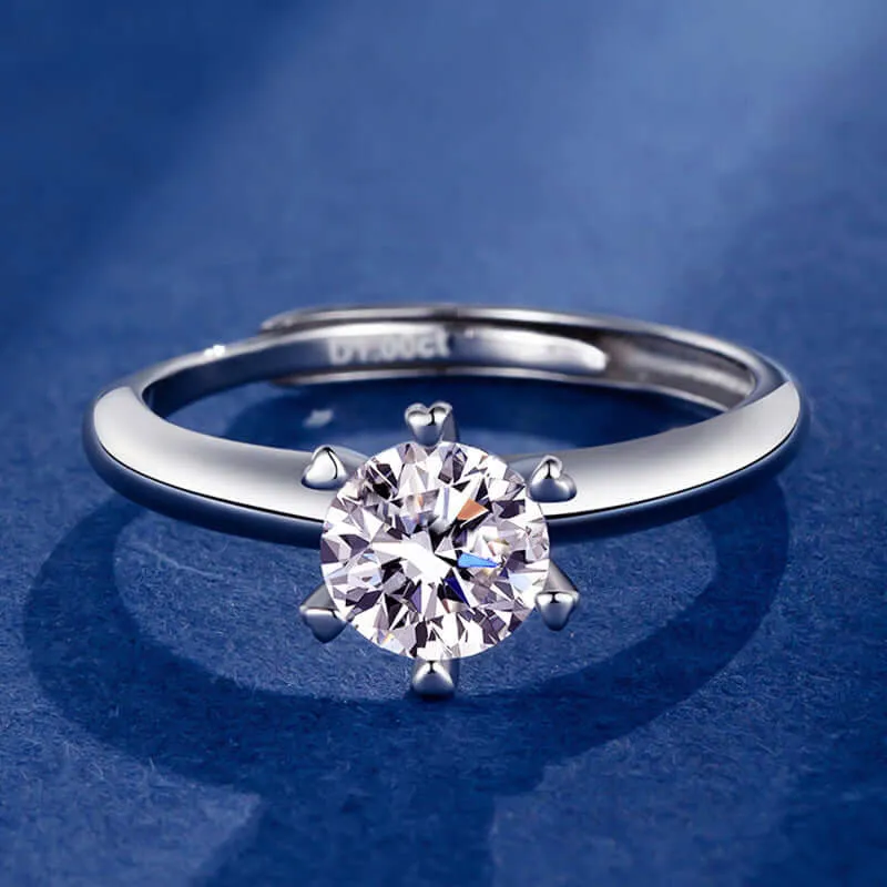 Diamond Simple Proposal Moissanite Ring