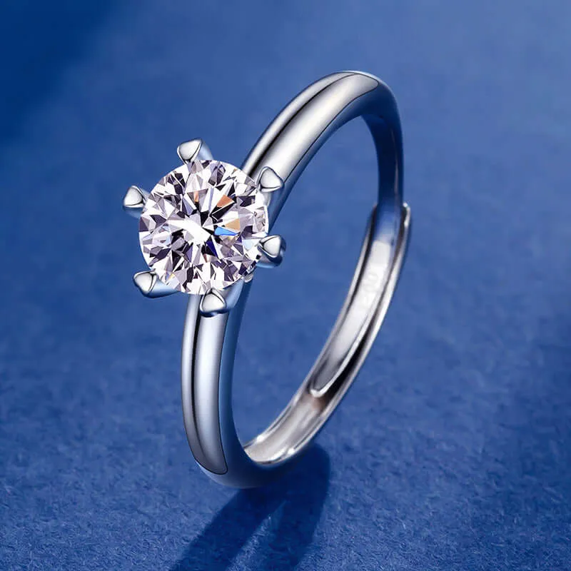 Diamond Simple Proposal Moissanite Ring