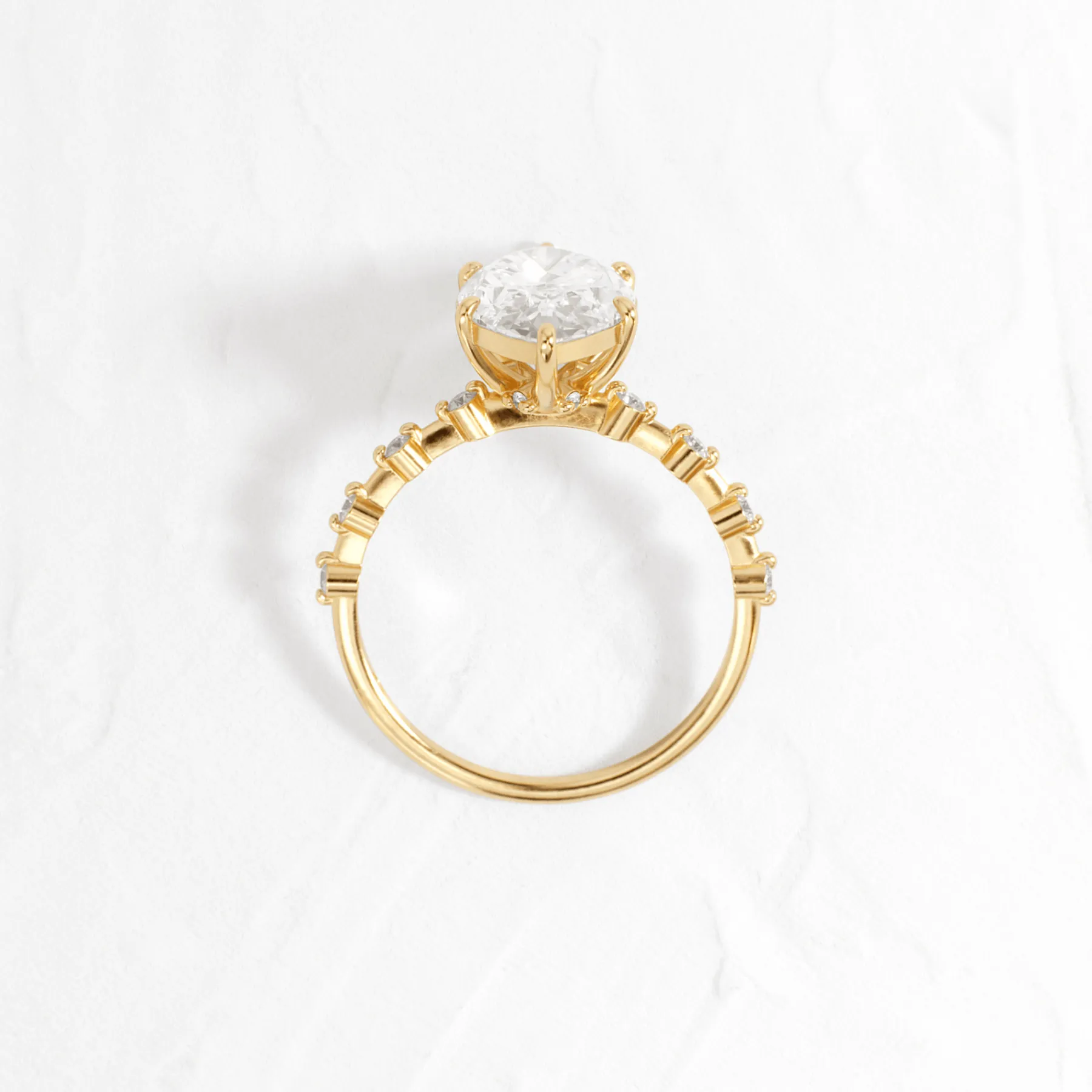 Distance Ring, Marquise Cut