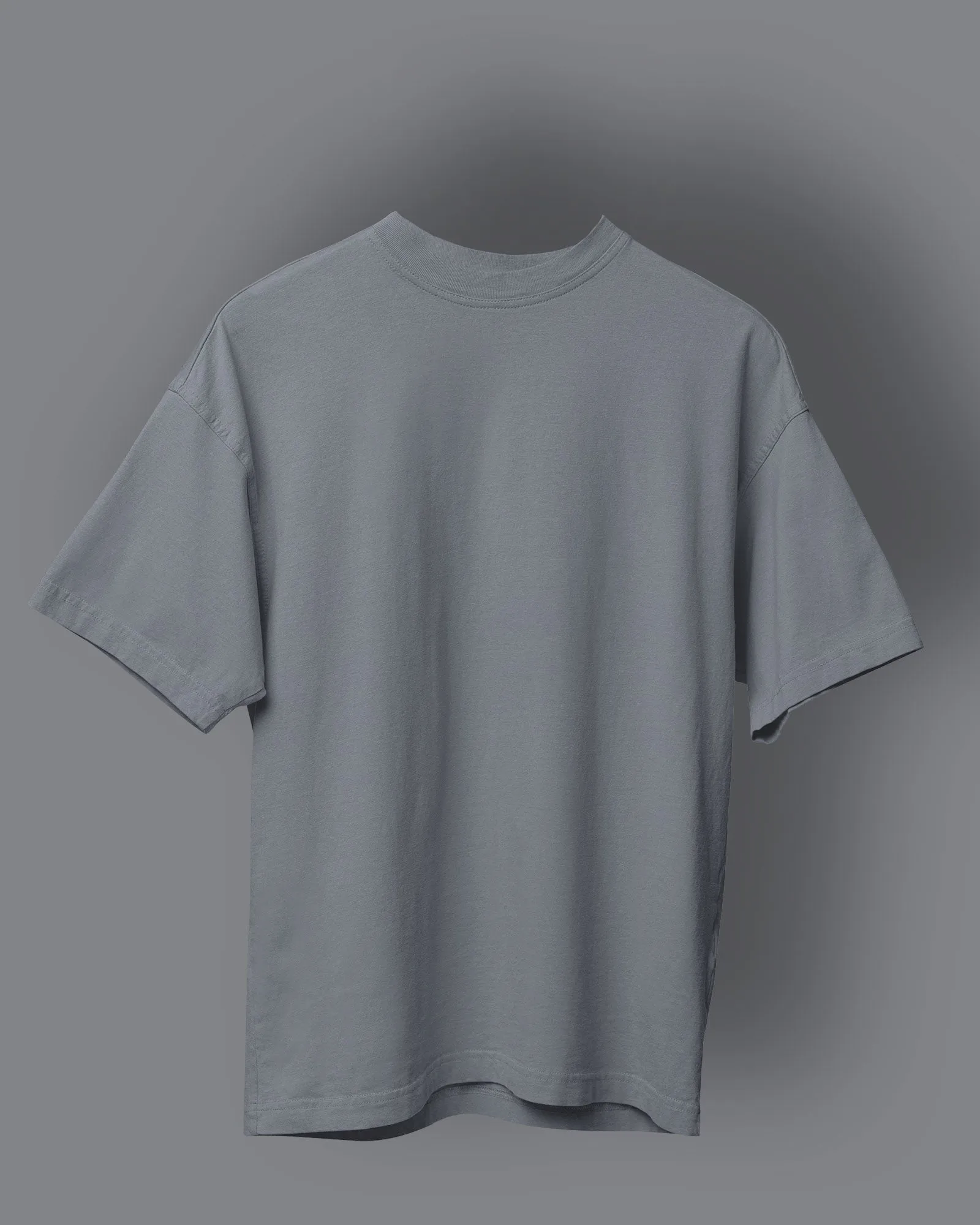 Drop Shoulder HW Crew Tee: Porpoise