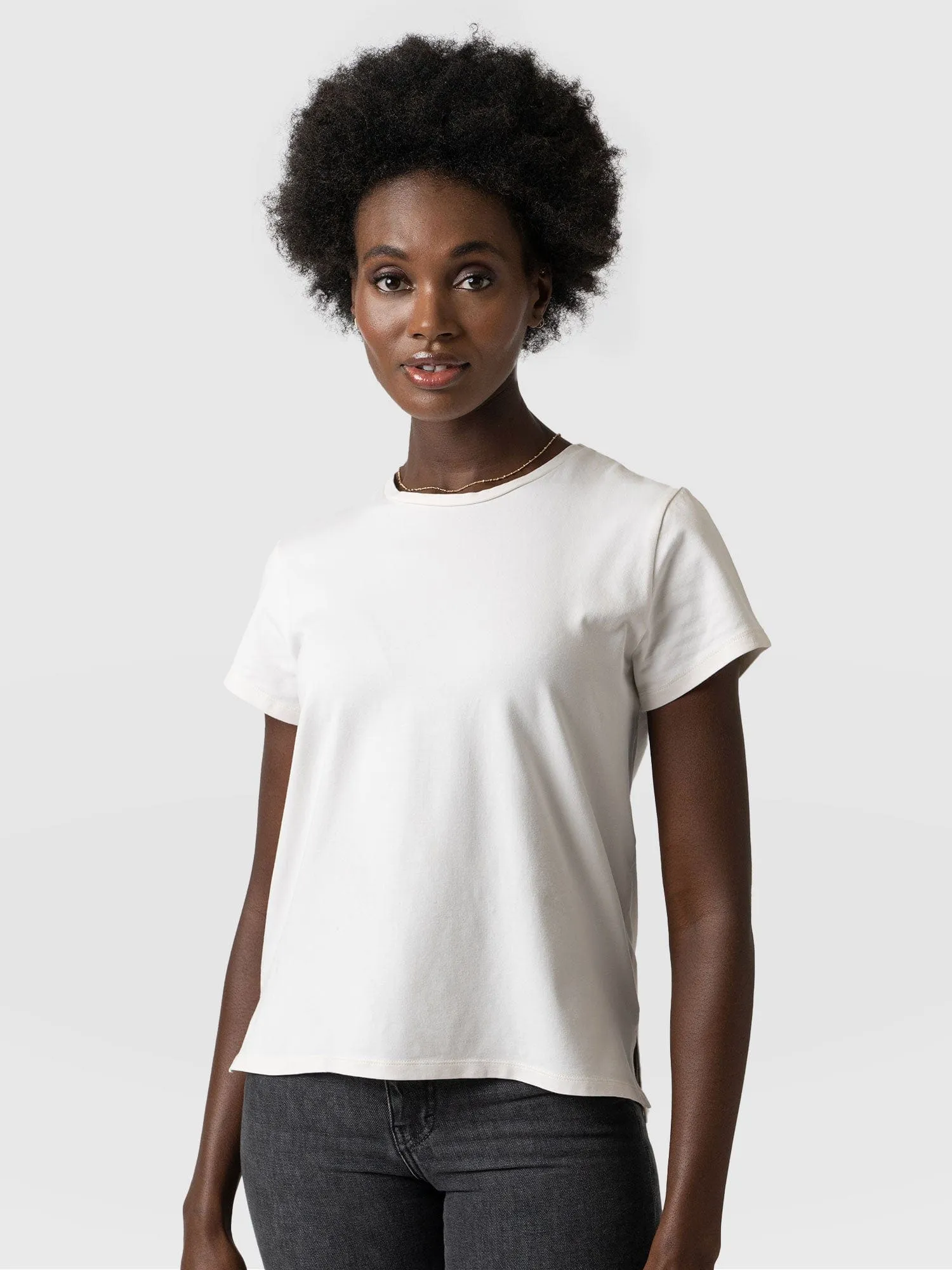 Easy Cotton Tee - Cream