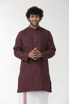 Exotic - Brown Long Kurta For Mens | Uathaym