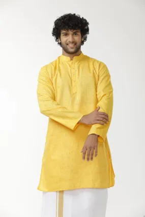 Exotic - Yellow Long Kurta For Mens | Uathaym