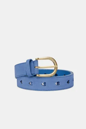 Fabienne Chapot Cut It Out Heart Belt-Cornflower Blue