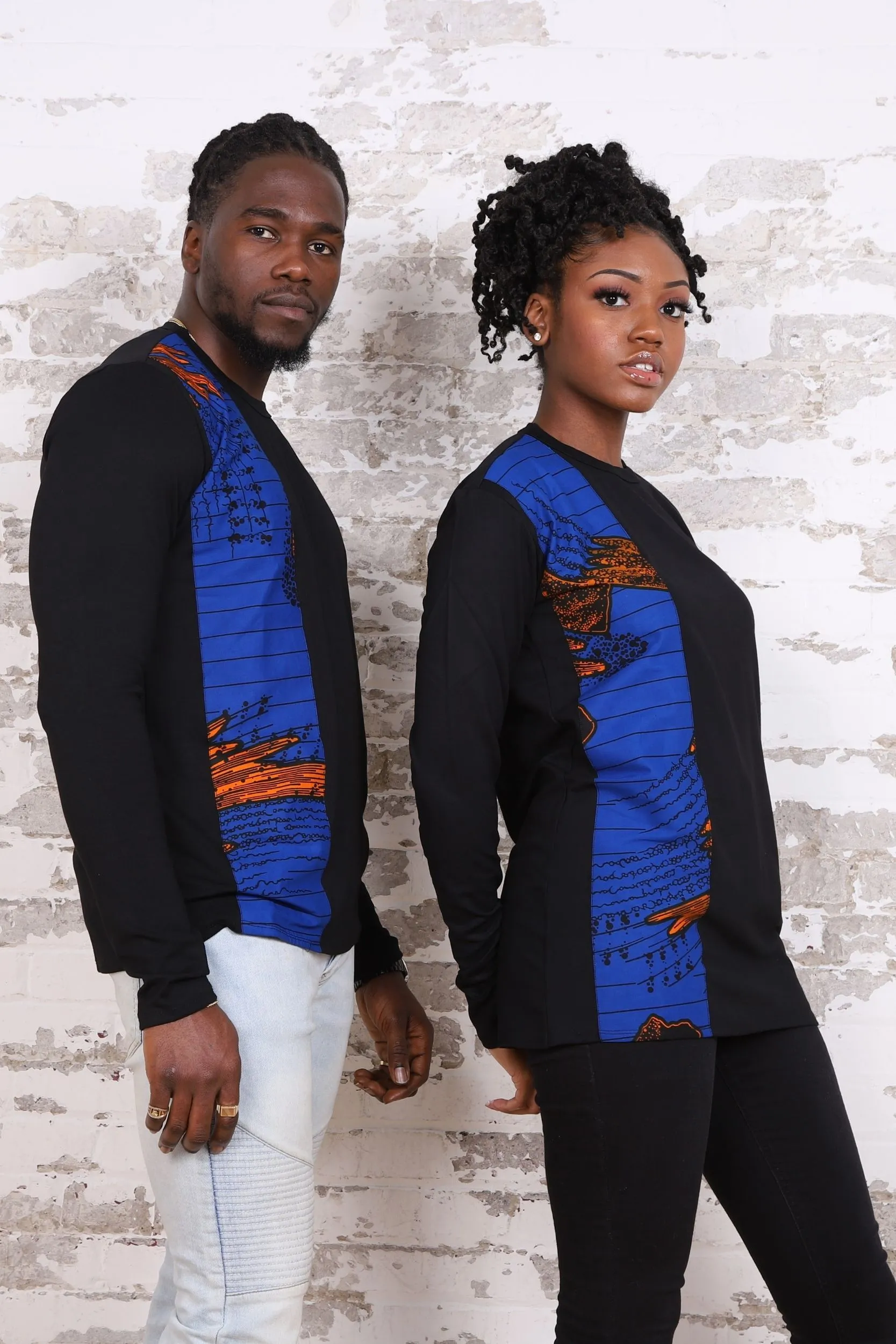 FATAYE African Print Long Sleeve Unisex Adults' Shirt