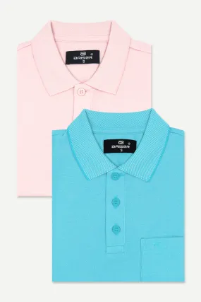 Golf Polo - Collar T-Shirts Pack Of 2 Combo For Men | Ariser