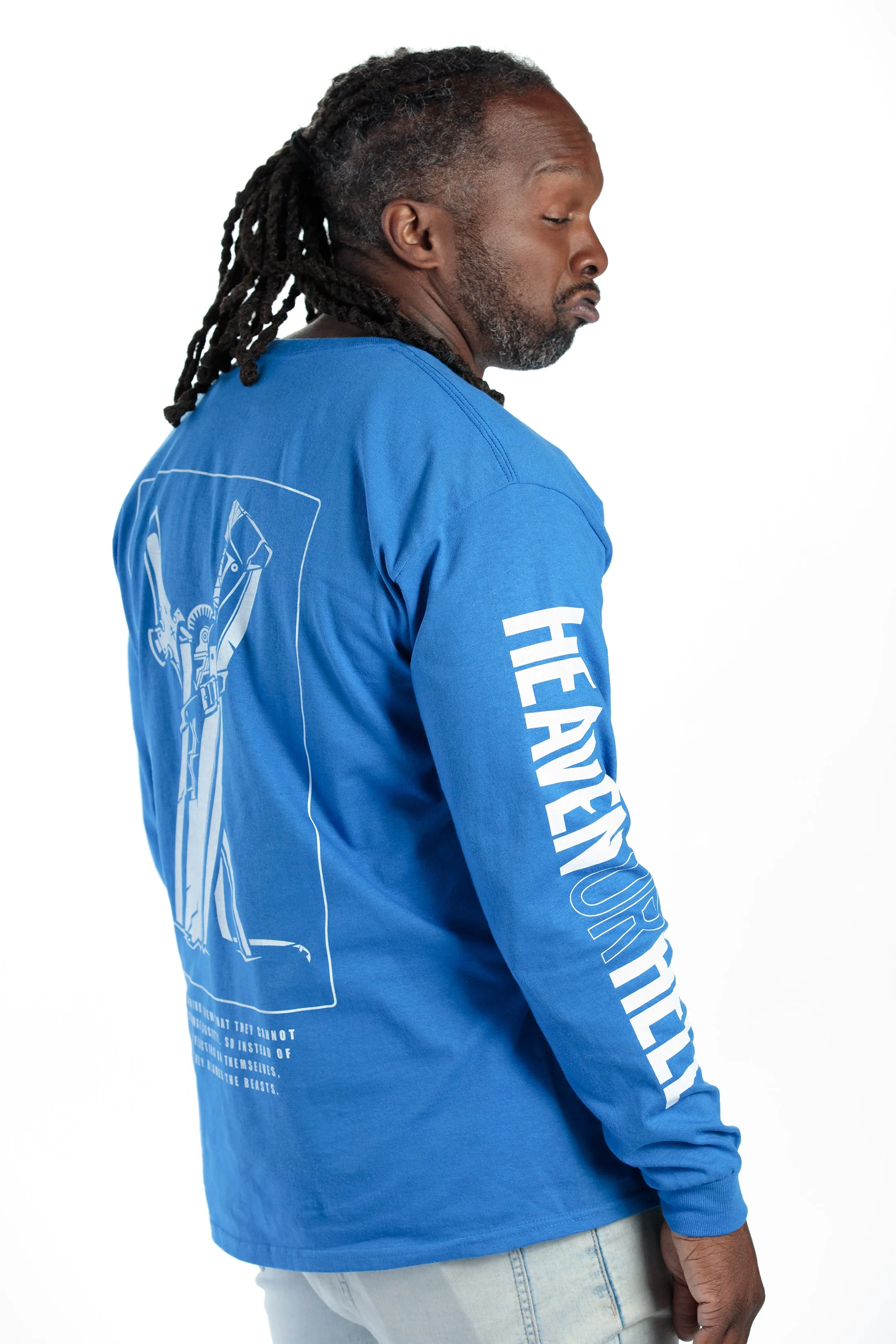 GUILTY GEAR - 'Heaven Or Hell' Long Sleeve Shirt - Blue