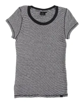 HEMP MICRO STRIPE T-SHIRT WOMENS ARMOR