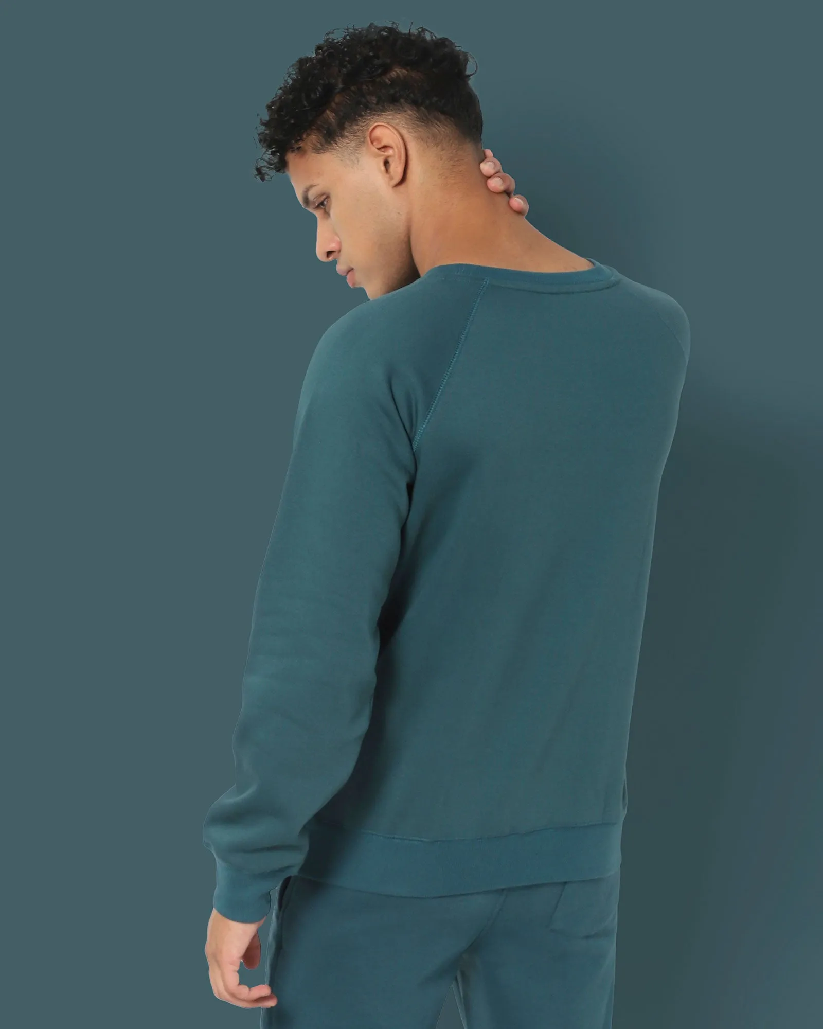 HW Crew Sweatshirt: Deep Teal Blue