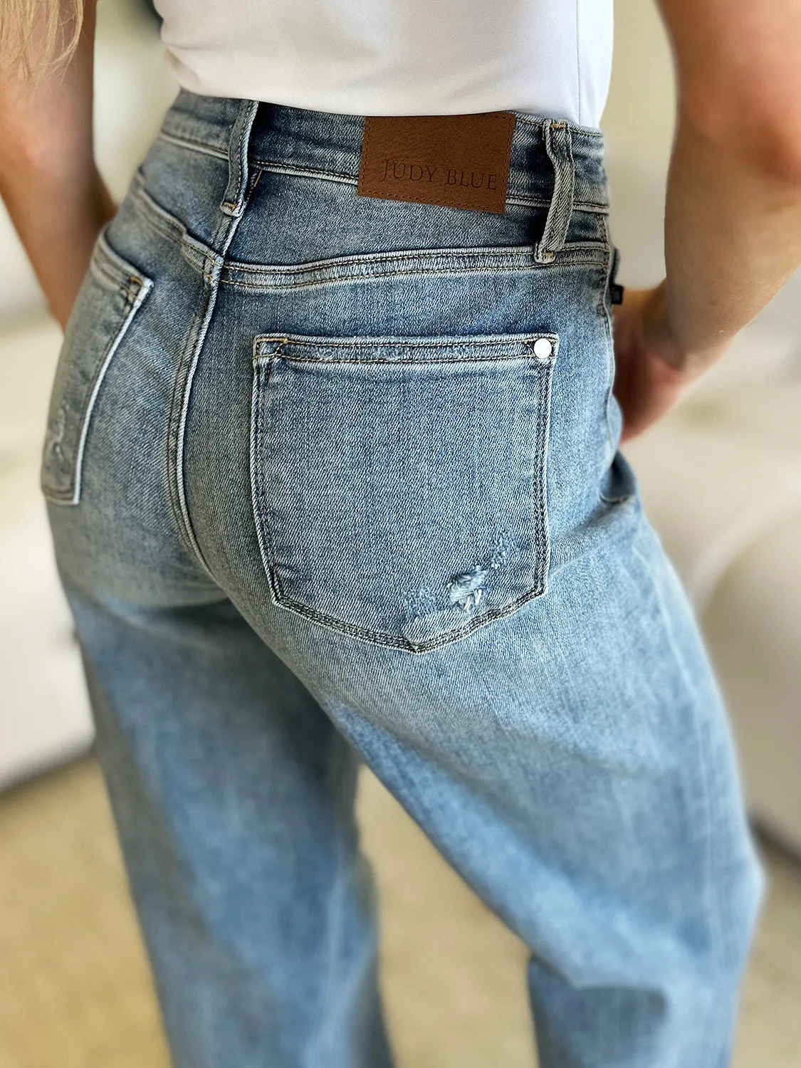 Judy Blue, High Waisted Straight Leg Jeans