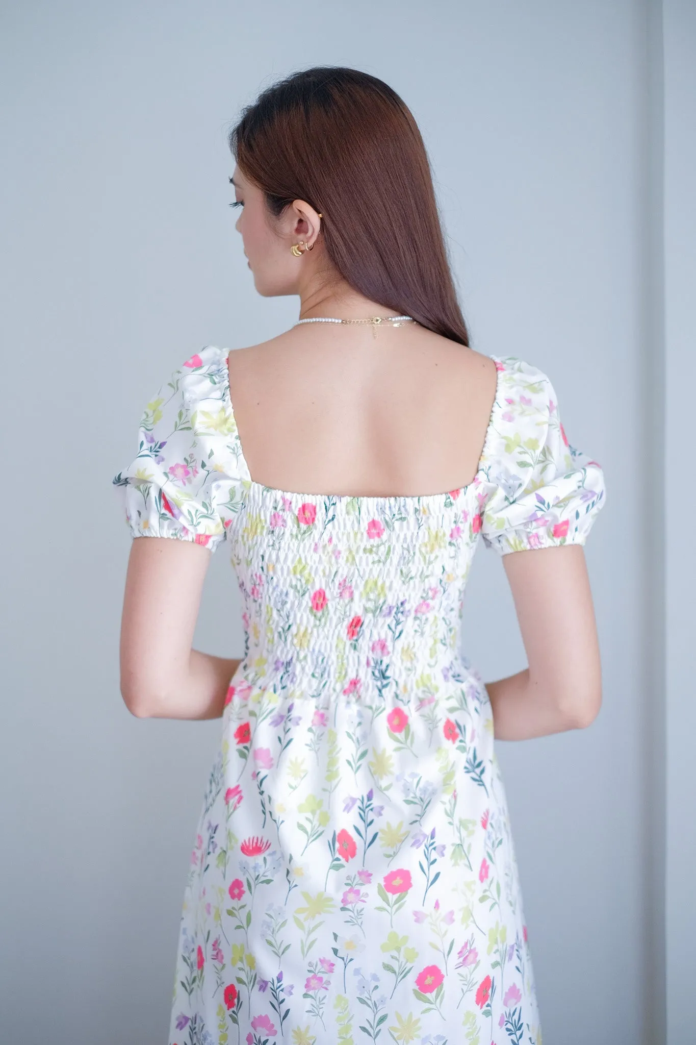 Lacey Midi Dress - Azalea prints