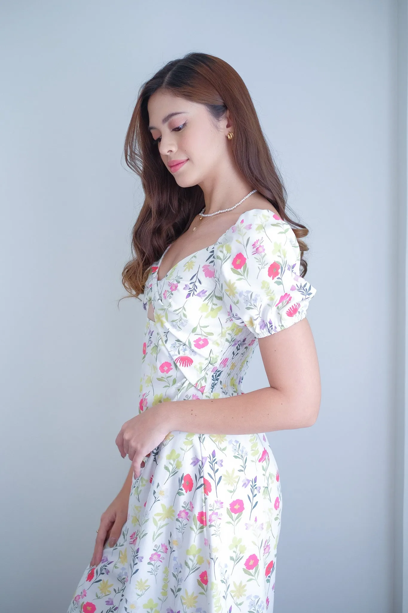 Lacey Midi Dress - Azalea prints