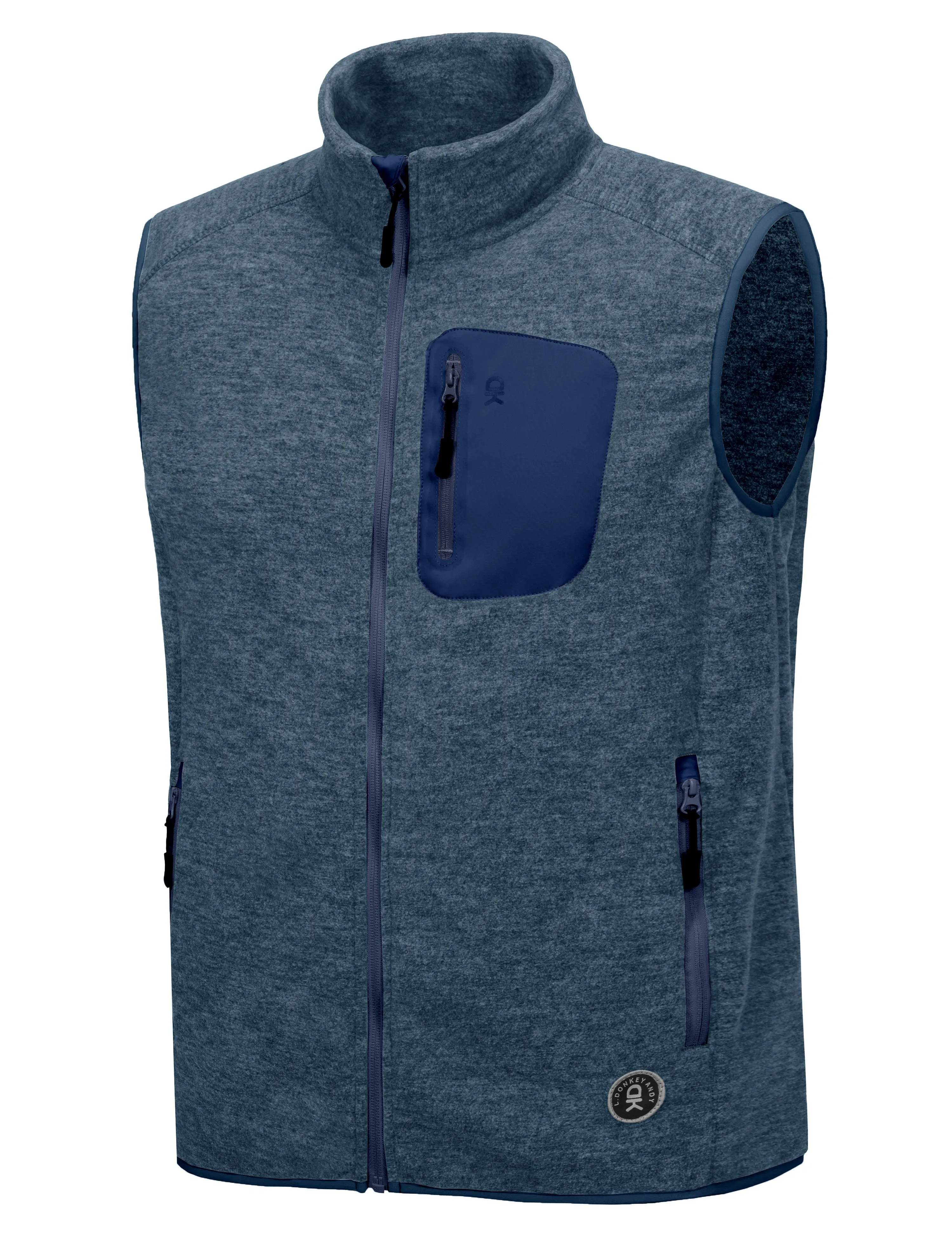 Men's Fleece Vest Full Zip Lightweight Vest