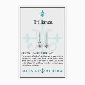 My Saint My Hero Brilliance Crystal Faith Earrings